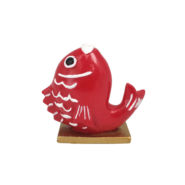 Resin Color Painted Fish Table Decoration Item21FX600271
