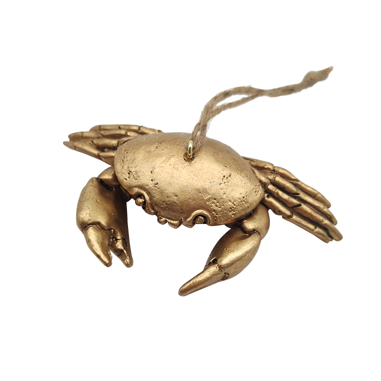 Resin Gold Crab Hanging Decoration Animal Series Item21FX60329