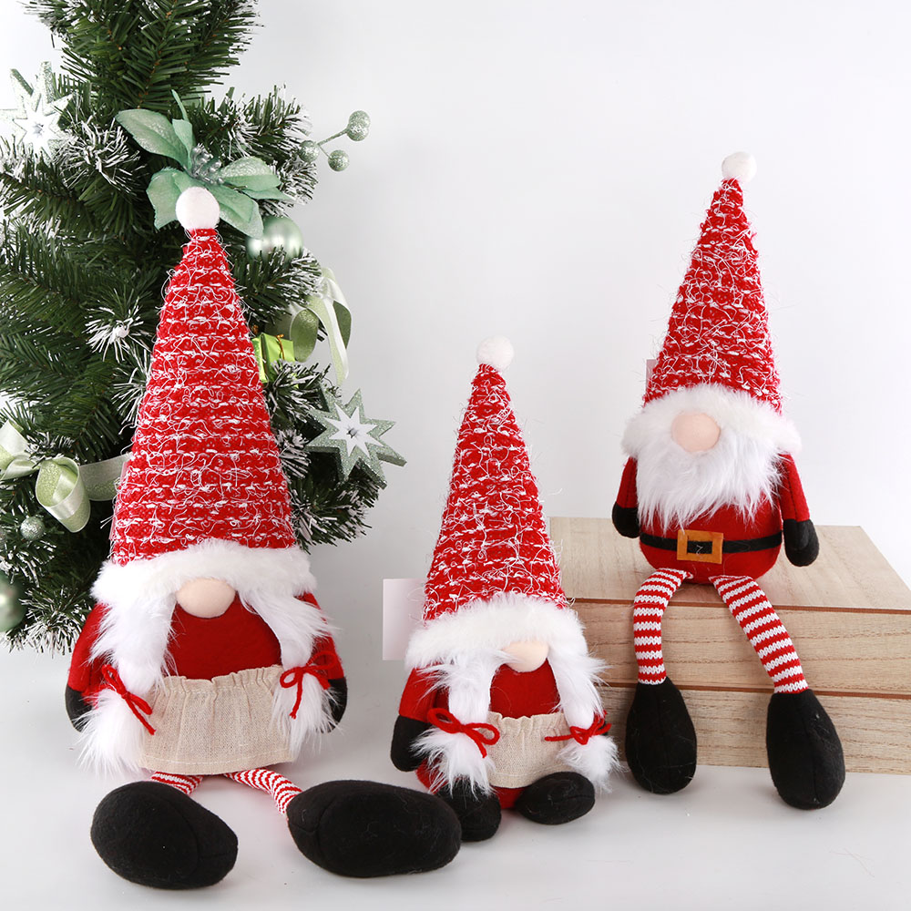 New Fabric Christmas gift Santa Claus Doll Decoration