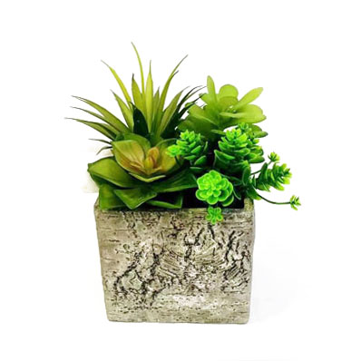 Plastic Potted Plant Spring Table Decoration Item XA20257